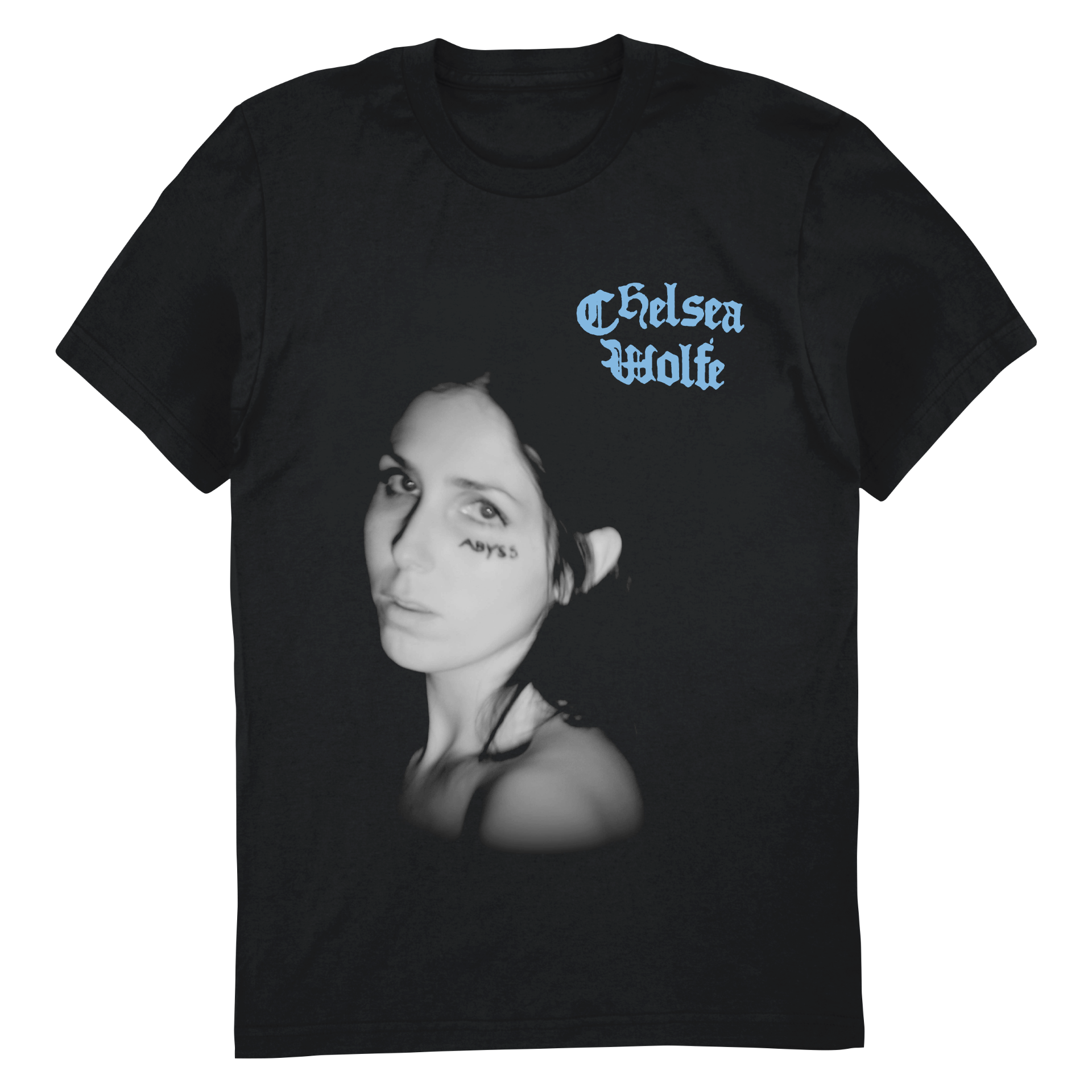 CHELSEA WOLFE - ABYSS 10 YEAR ANNIVERSARY COLLECTION - FACE T SHIRT BLACK